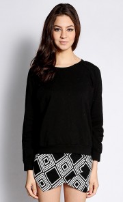 Basic Sweatshirt in Black