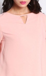 Lucca Easy Blouse in Blush Pink