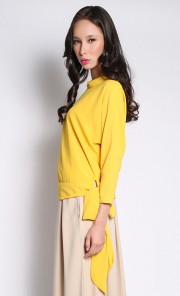 Anne Tie Top in Yellow