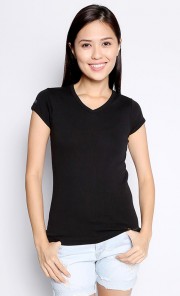 The Jasmine Tee in Black