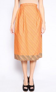Batik Skirt in Orange
