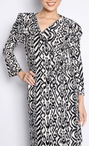 Mini Kurung in Black and White