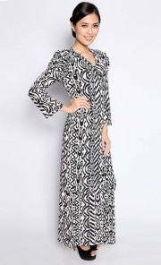 Mini Kurung in Black and White