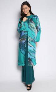 Dress with Kebaya Style in Turquoise