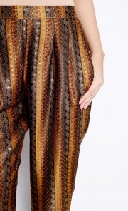 Dini Batik Pants in Light Brown