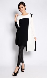 Allium Blouse in Black and White