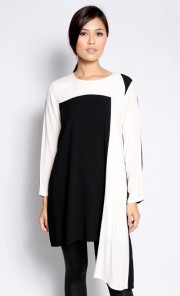 Allium Blouse in Black and White