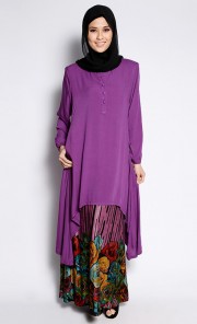 Fika Fishtail Top in Purple