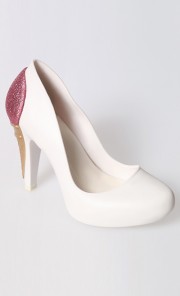 Melissa Incense + Karl Lagerfeld in Matte White and Bronze