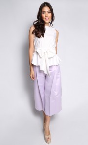 Voyage Tie-Front Top in White