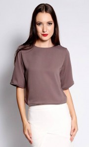 Candace Box Cropped Top in Dusk