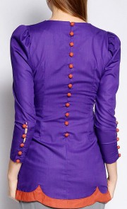 Miss Selina Scallop Kurung in Purple