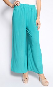 Sahara Plain Top with Glitter Palazzo in Mint