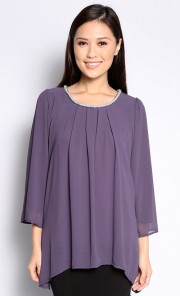 Nurrish Haina Top in Purple