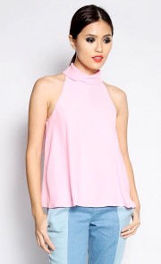 Sleeveless Top in Baby Pink