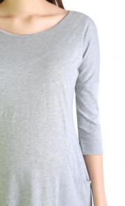 Mid Length Dress in Grey