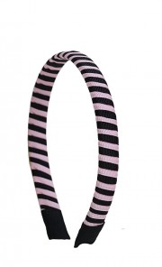 Fiza Headband in Light Pink and Black 