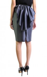 Pencil Skirt in Metal Grey
