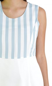 Stripe Dress in Light Blue