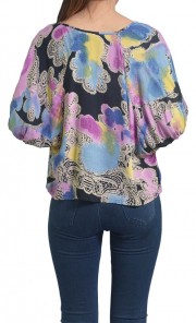 Splash Multi Batik Print Blouse
