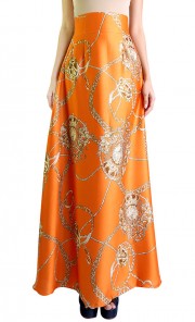 Skirt in Orange and Gold