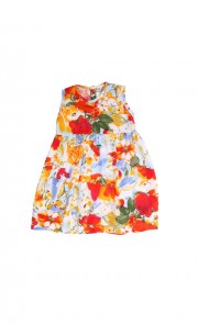 Sleeveless Summer Dress in White