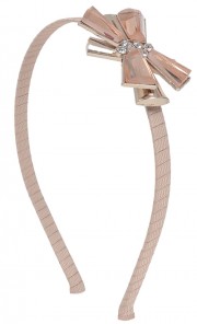 Crystal Burst Headband in Nude