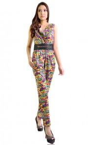 Printed Pantsuit in Multi