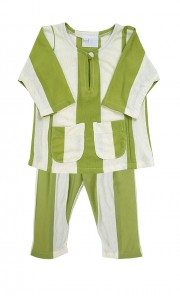 SAM Stripes Baju Melayu in Green 