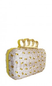 Juhu 2-Tone Snakeskin Minaudiere 