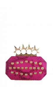 Rangoon Snakeskin Minaudiere in Pink