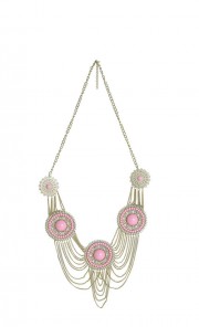 Melina Necklace in Pink