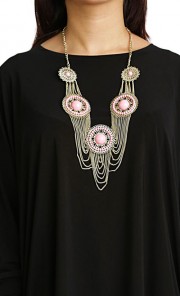 Melina Necklace in Pink