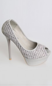 Genevieve Heels in Grey