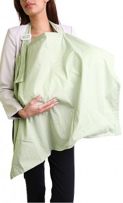 Cool Polka Nursing Cover in Apple Green
