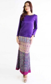 Myra Beads Top in Purple