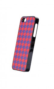 iPhone 5 Houndstooth Case in Red and Blue