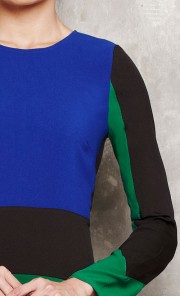 Colour Block Baju Kurung in Multi