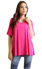 Anna Top in Fuchsia