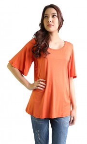 Anna Top in Mandarin Orange