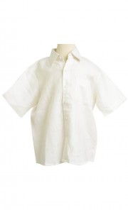 Boy Short Sleeved Shirt in Cream