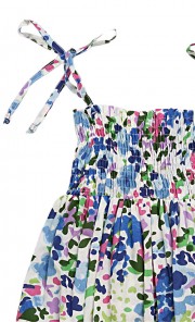 Floral Marion Dress in Blue 