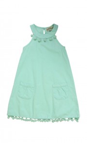 Coralie Dress in Aqua 