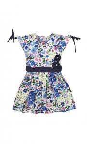 Floral Andrea Dress in Blue