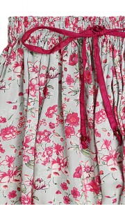 Floral Fabienne Skirt in Raspberry 