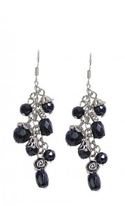 Star Sitara Earrings in Black