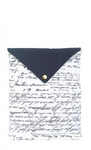 Da Vincci Letters iPad Cover in White & Black