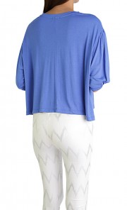 Puff Sleeves Top in Blue