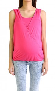 Amber Drape Top in Pink