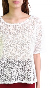 Lace Blouse in Cream